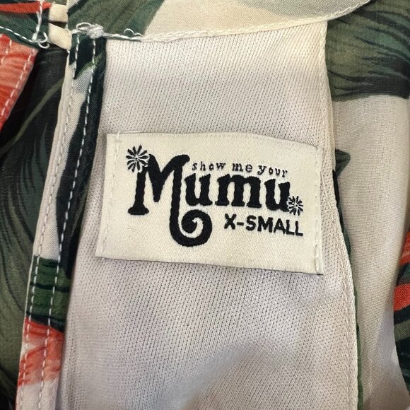 Show Me Your Mumu Paradise Found Gomez Tropical Mini Shift Halter Dress Size XS - Picture 6 of 7